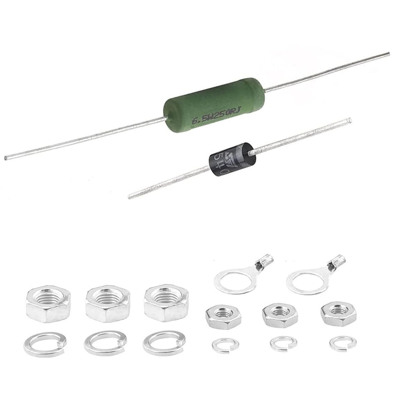 36V EZGO Solenoid EZGO Golf Cart Solenoid 36 Volt, 70 Series Continuous Duty Solenoid Relay with Resistor & Diode Kit for EZGO Electric Golf Cart Replace 27855G01 11761G1 27855G02 31680G1