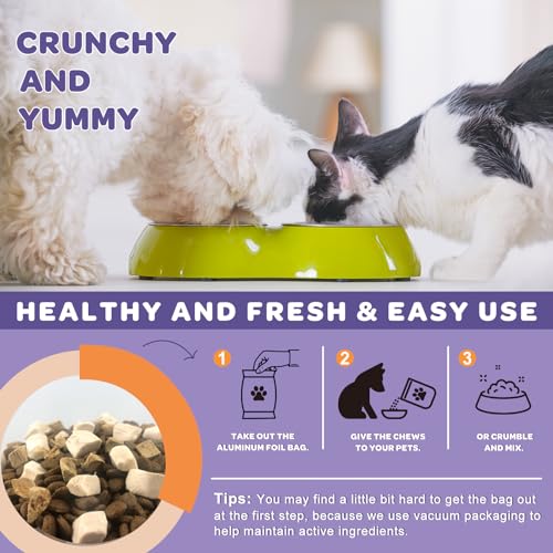 Probiotics for Dogs, Skin and Coat Supplement for Dogs Itchy Skin Relief with Omega 3