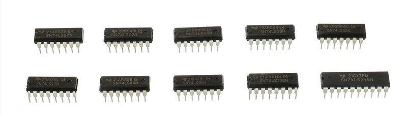 BOJACK 10 Values 30 Pcs Series Low Power Schottky Logic IC，Including:SN74LS00N SN74LS02N SN74LS04N SN74LS08N SN74LS32N SN74LS47N SN74LS86N SN74LS90N SN74LS138N SN74LS245N IC chip kit