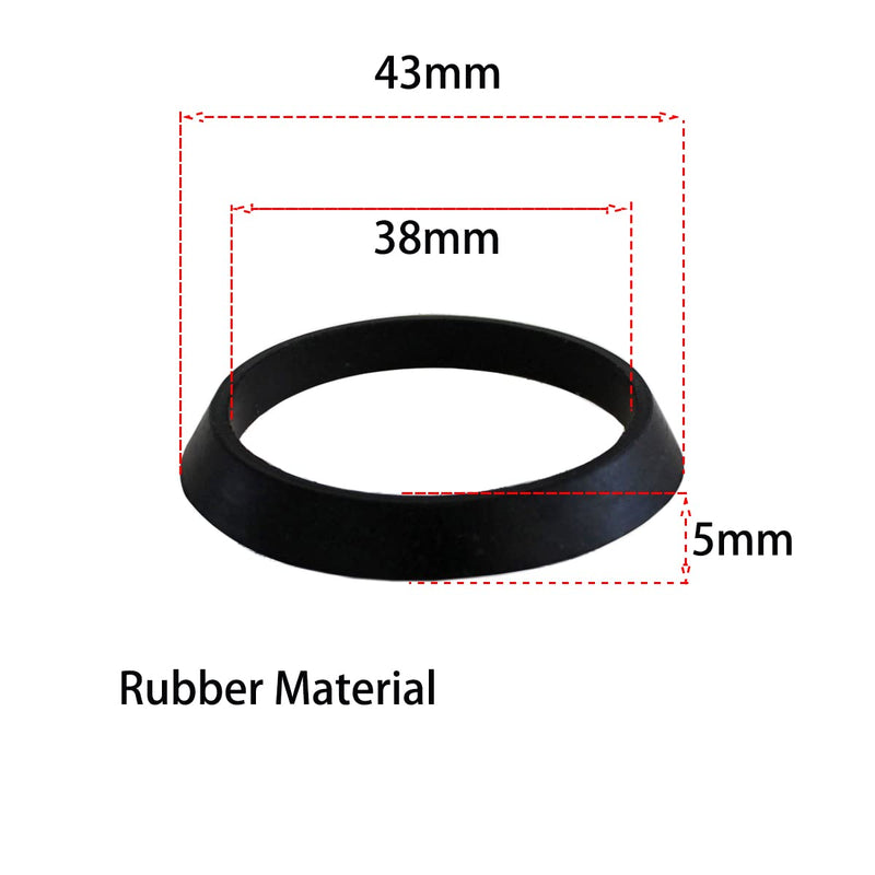 6 PCS Cone Seal Ring Silicone Washer Waste Pipe Seal Ring for 1 1/2 Inch Drain Pipe Sink Odour Trap Siphon Seal Ring-43mm