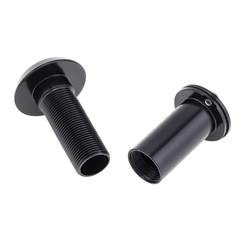 Door Viewer Peep Hole, 200-degree Door Viewer, Peephole with Heavy Duty Rotating Privacy Cover for 1-1/2" to 2-3/8" Doors (Black) Black