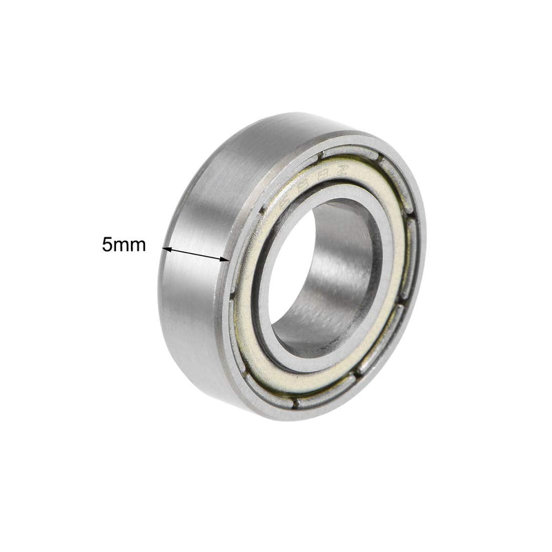 uxcell 688ZZ Deep Groove Ball Bearings Z2 8mm X 16mm X 5mm Double Shielded Carbon Steel 5pcs 8mmx16mmx5mm