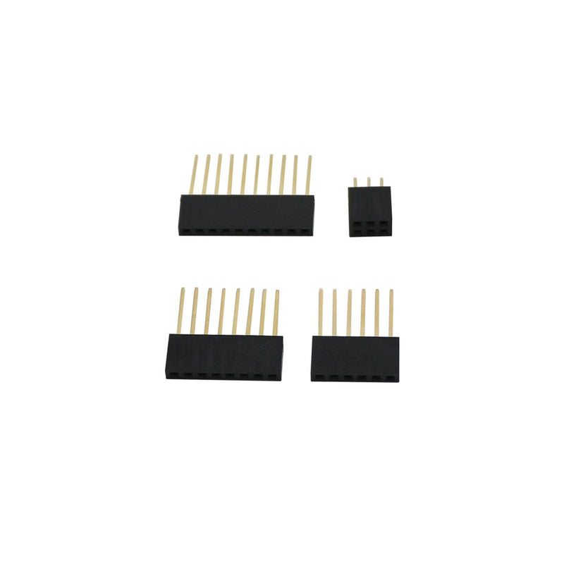 2.54mm Stackable Shield Header Zovfam 110 Pcs 6/8 / 10 Pins and Double Row 3 Pins for Arduino Prototype Shield