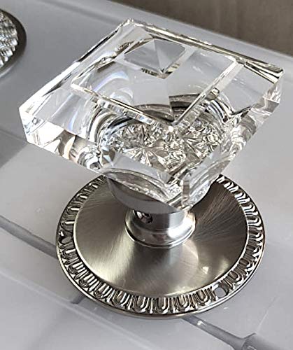 Single Surface Mount Crystal Knob Set in a Class of It's Own. Easy to Install on One Side of the Door or Flat Surface