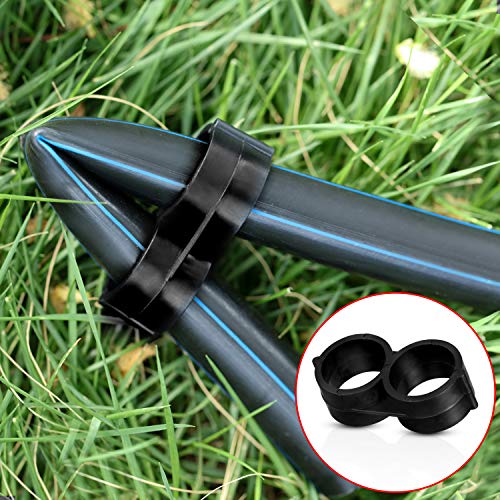 Boao 28 Pcs Drip Irrigation Fittings Kit Drip Irrigation Parts for 1/2 Inch Drip Tubing Drip Barbed Connectors Including 7 Tees 7 Couplings 7 Elbows and 7 End Cap for Drip or Sprinkler Systems