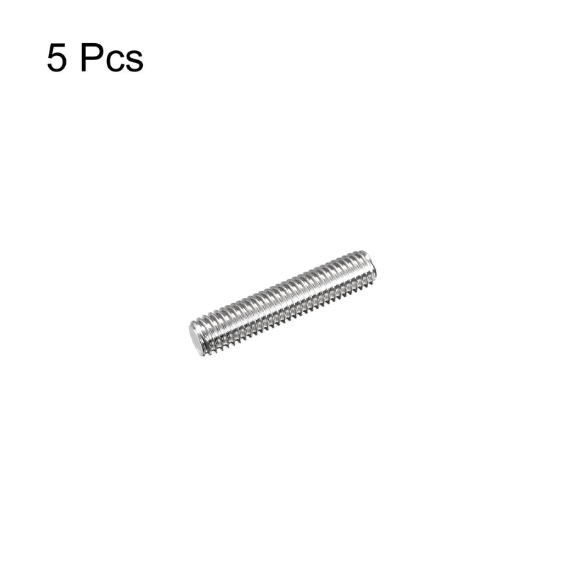 MECCANIXITY Fully Threaded Rod M8 x 35mm 1.25mm Thread Pitch 304 Stainless Steel Right Hand Threaded Rods Bar Studs 5 Pack