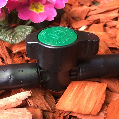 2-Pack In-Line Barbed Ball Valve for 3/4 Inch Tubing - Regulate and Shut-Off/On Water Flow 21mm (3/4" Tube .810 - .820 ID)