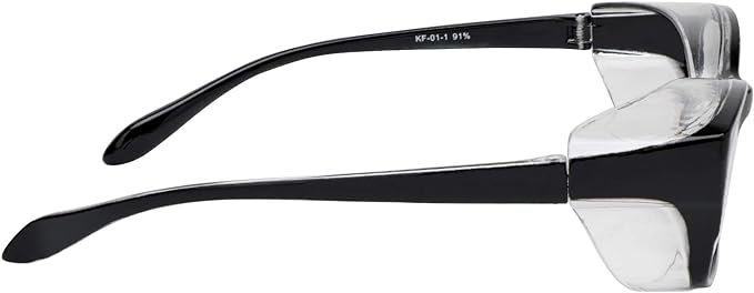 Imotion AZ-KF-01-1 Pollen Countermeasure Glasses, UV Protection, Dustproof, Washable, Casual, Unisex, Black - NewNest Australia