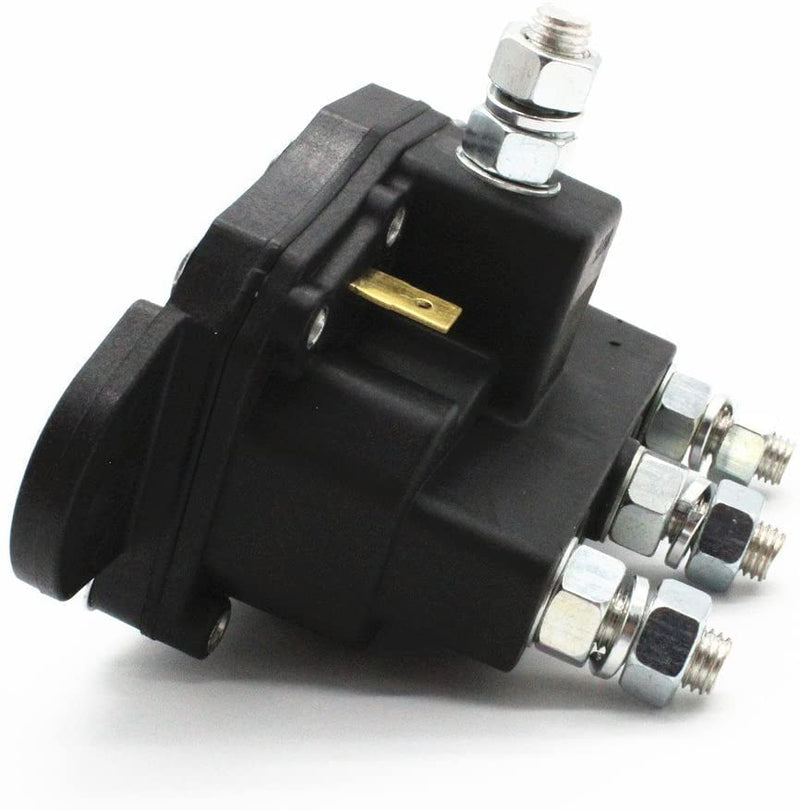 1 PC Black Reversing Solenoid Relay 2141211A11,214-1211A11-06FITS for Tarp and Winch Motors,Snow Plow & Spreader Motors, Windlasses,6 Terminal Continuous 12 Volt Winch Motor Contactor