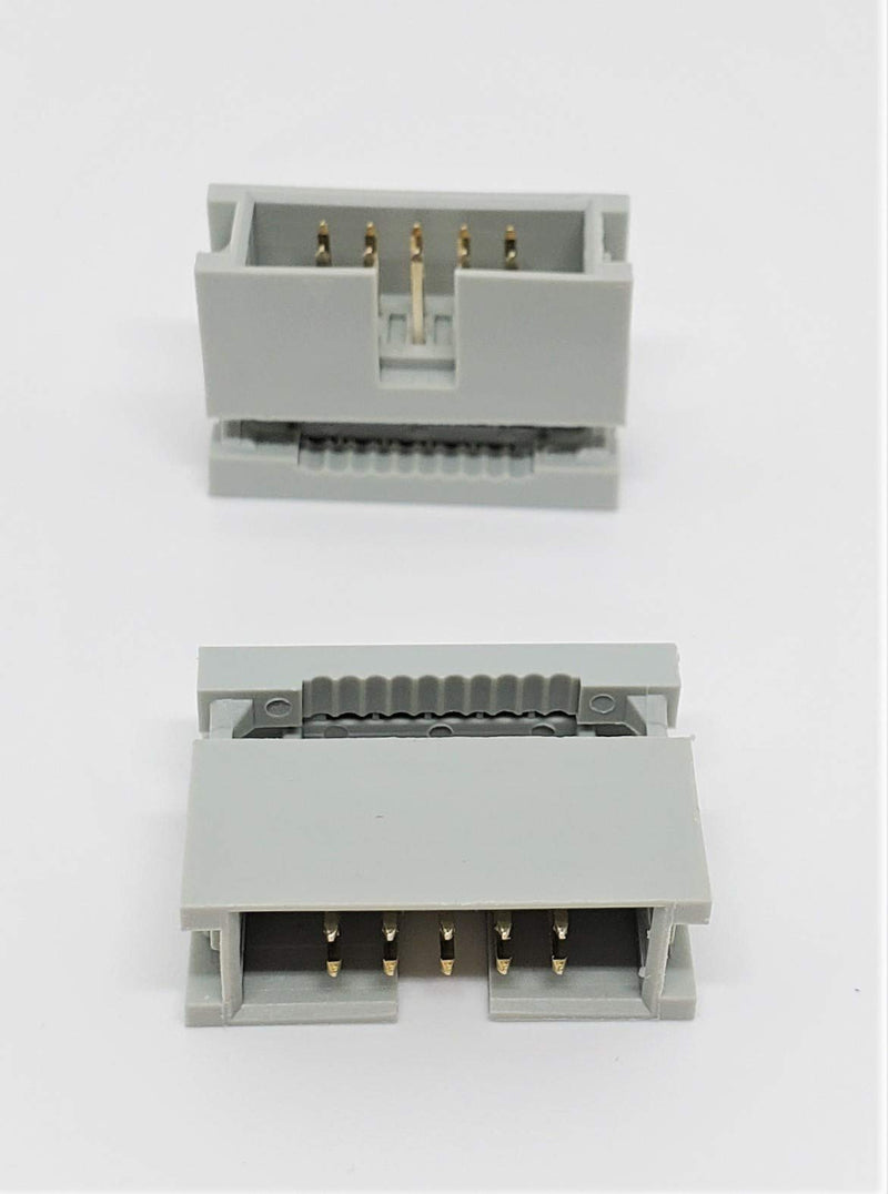 Pc Accessories - Connectors Pro 10-Pack 2X5 10P Dual Rows 2.54mm 0.1" Pitch Shrouded IDC Male Header, 10 Pins Connectors