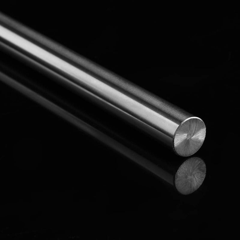 Metal Rod, Steel Rod, 15mm 500mm Steel Round Bar Linear Steel Rod Linear Chrome Plated Carbon Steel Rod Harden Cylinder Bar for Automatic recorders Metal Rods Steel Stick