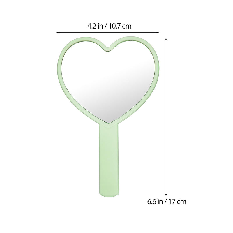 Heart-Shaped Mirror Set of 12 - Portable Handheld Mirrors for Makeup Cute Heart Design Compact Cosmetic Hand Mirror Ideal for Travel and Daily Use