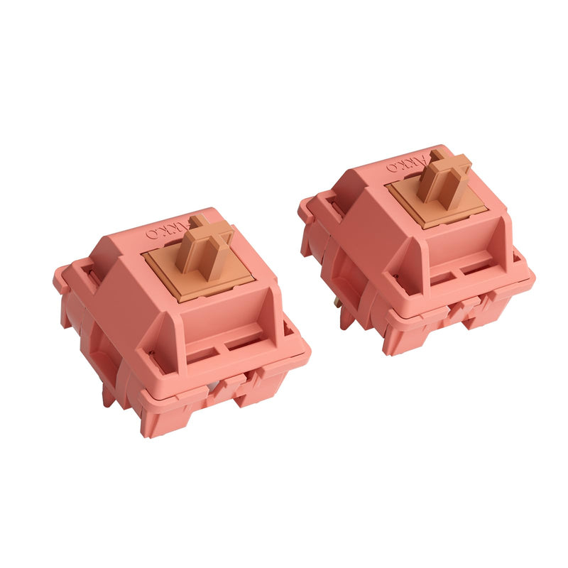 Akko Rosewood Keyboard Switch for Mechanical Gaming Keyboard, 5-Pin 40gf Linear Pre-Lubed Switches (45pcs)