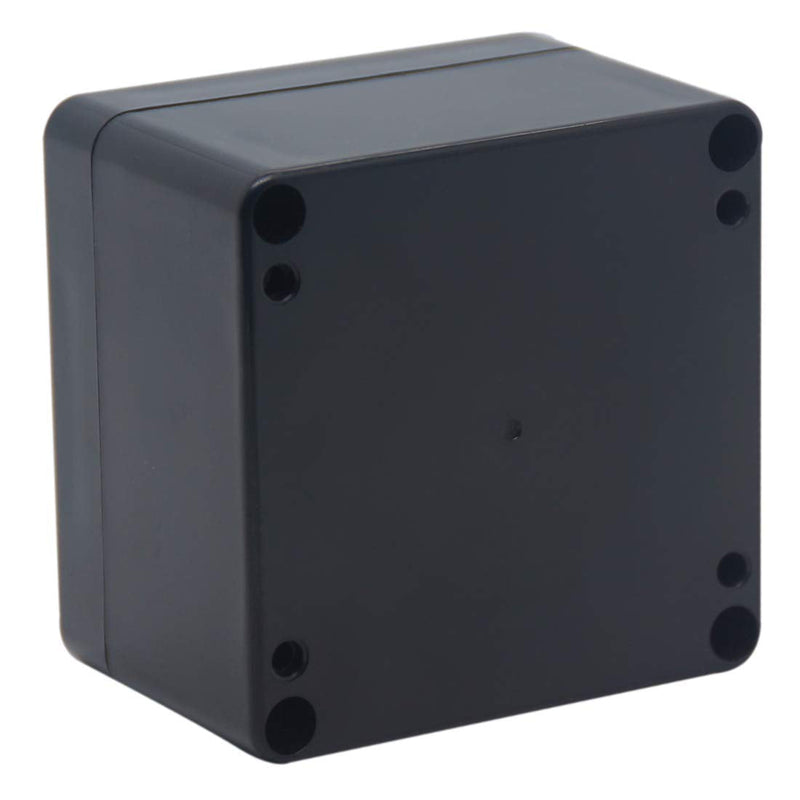 2 Pack Project Box IP65 Waterproof Junction Box ABS Plastic Black Electrical Boxes DIY Electronic Project Case Power Enclosure 3.27"x3.19"x2.2"(83x81x56mm) 3.27"x3.19"x2.2"(2Pcs)