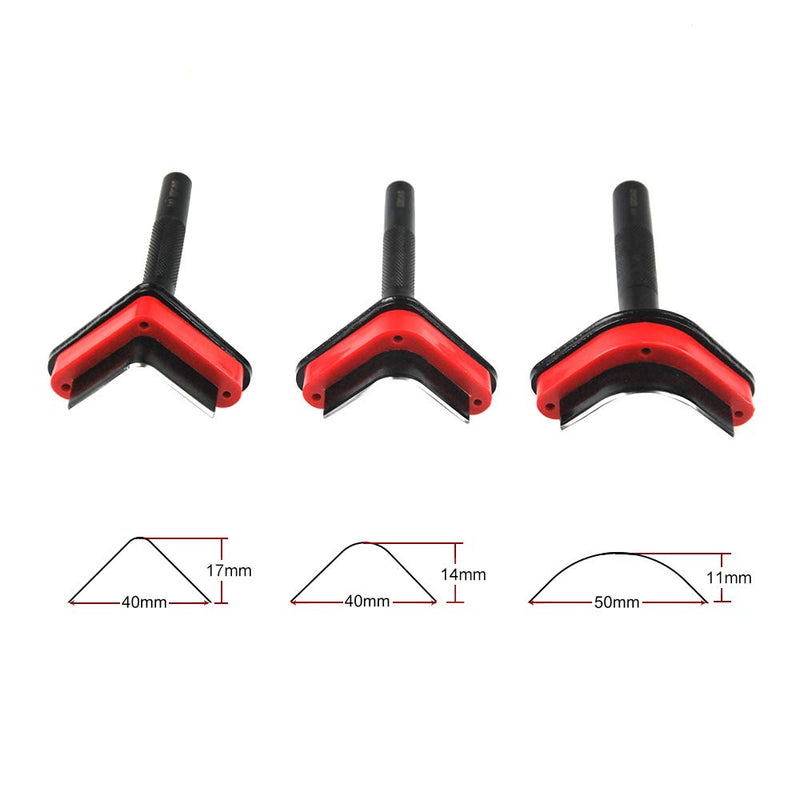 OWDEN Professional 3Pcs Leather Belt end Cutter Punch Set,Leather Corner Punch Set Triangle Shaped,Leather Strap Punch Tool Set,3 Sizes Leather Tool.