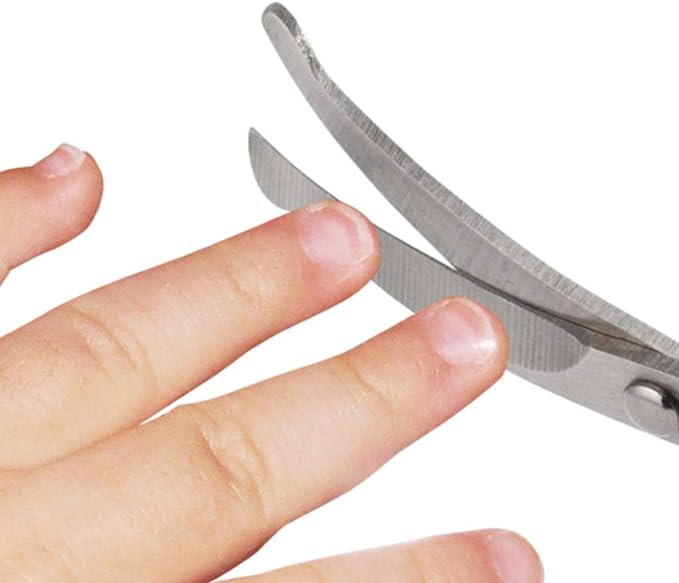 Kai Baby Toothbrush Scissors with Cap Curved Blade for Difficult to Deepen - NewNest Australia