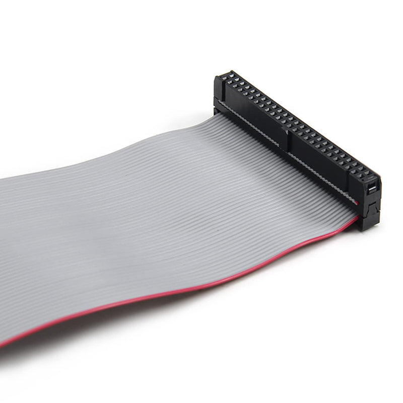 Fielect 2pcs IDC 50 Pin Connector Gray Wire Flat Ribbon Cable Connector Length 30cm 2.54mm Pitch