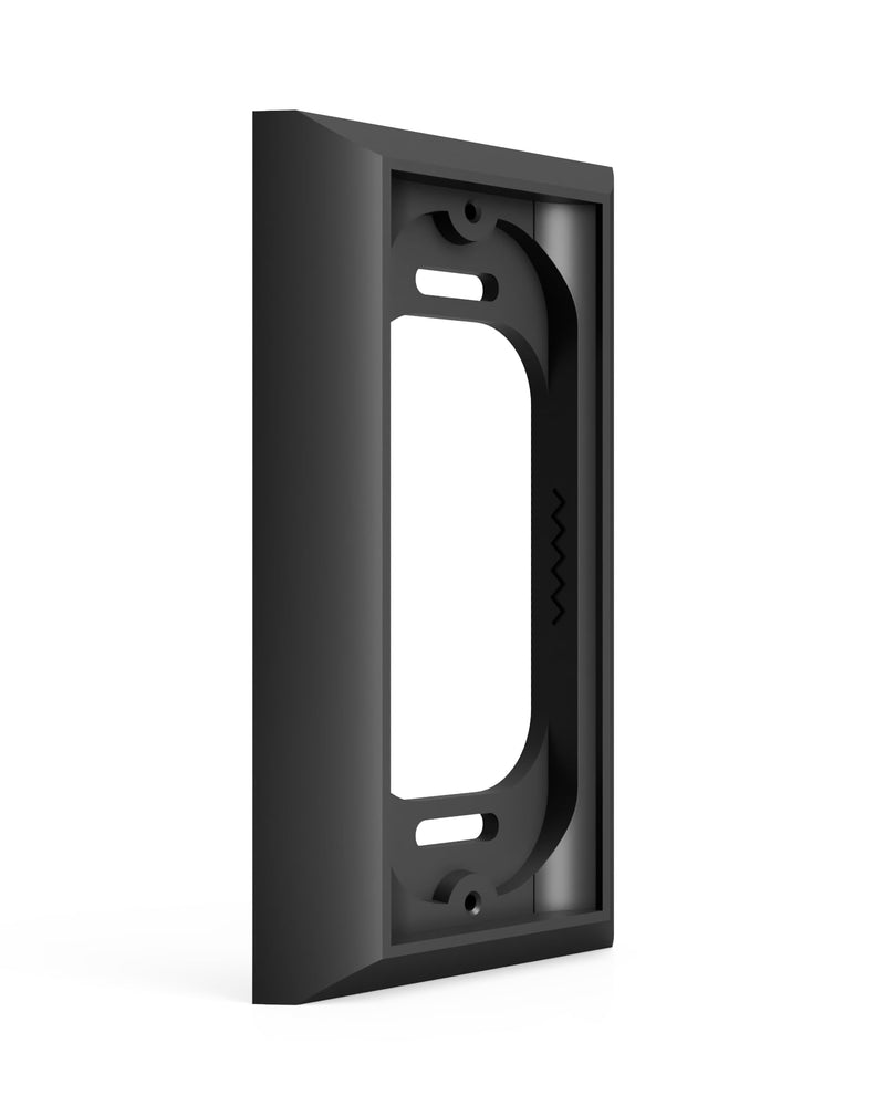 Ring Doorbell Mount - Hidden River Lab genuine Wall plate for Ring Wired Doorbell PRO (formerly Ring PRO2) - Premium adapter plate - Black