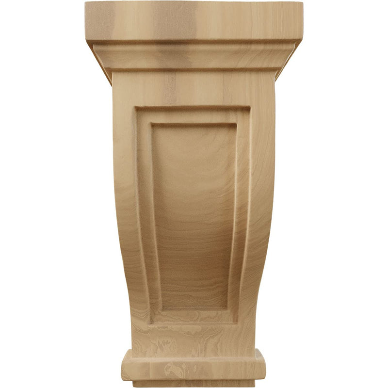 Ekena Millwork COR04X05X10TRCH Traditional Recessed Wood Corbels, 4 3/4"W x 5"D x 10"H, Cherry 4.75-in. W x 5-in. D x 10-in. H