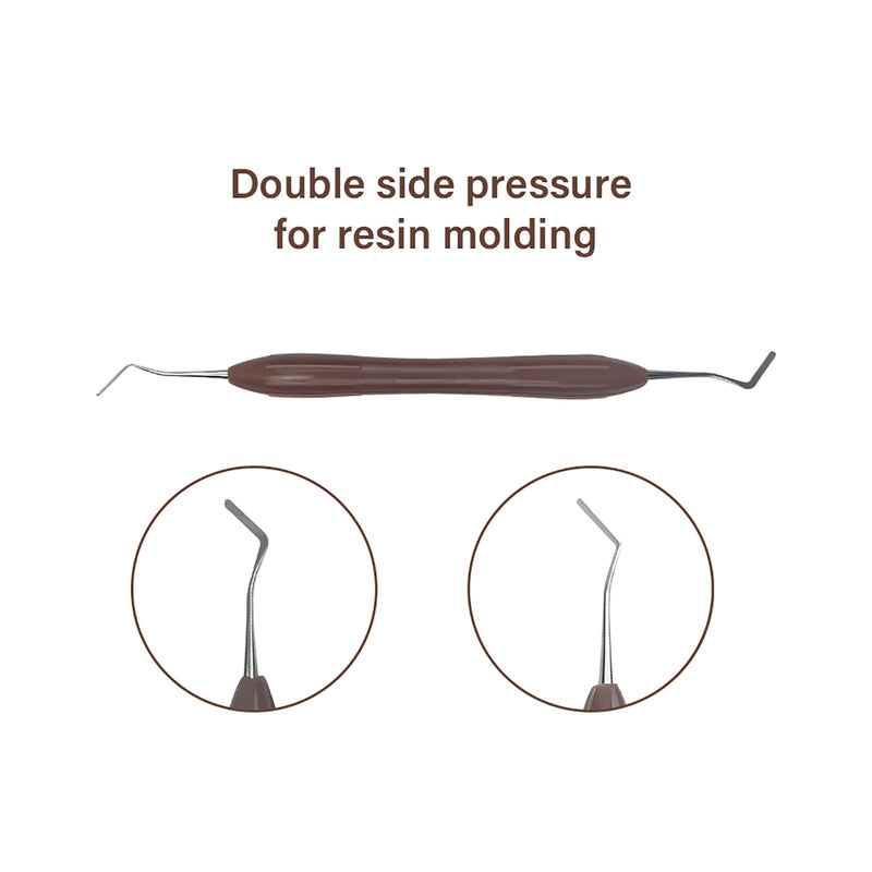 Dental Composite Resin Filling Spatula, YOUYA DENTAL 1PC Resin Filled Restorative Instrument Filler Silicone Handle Spatula Aesthetic Restoration Resin Filler Dentist Tools Dentistry Tools Non-Slip 1PC Brown - Applica