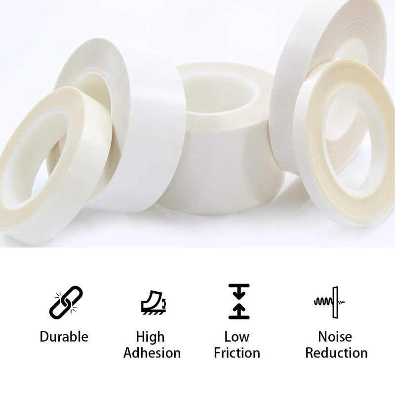 APT, UHMW (Ultra-high Molecular Weight) Polyethylene Tape, Resists Abrasion, Impact, for Surface Protection and Friction and Noise Reduction for Lining Sliding Surfaces. (0.75" x 5Yds, 10 Mil UHMW) 0.75" x 5Yds