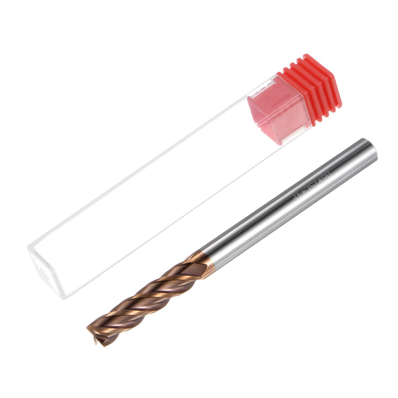 HARFINGTON Carbide Square End Mill 6mm (15/64") Dia 6mm (15/64") Shank 75mm (3") Extra Long HRC55 TiSiN Coated Micro-Grain Tungsten Carbide 4 Flutes Milling Bit Cutter