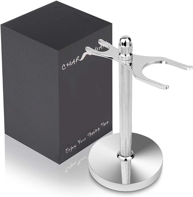 CHARMMAN Razor & Shaving Brush Stand, Wide Buckle, More Stable Base, Rigid Outline - NewNest Australia