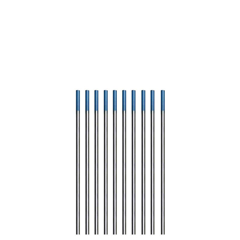 KUnWU TIG Welding Tungsten Electrode 2.0% Lanthanated Rod (Blue, EWLa20) 10-Pack (1/16inchx 7inch) 1/16"x 7" or 1.6mm x 175mm Blue (2.0% Lanthanated)