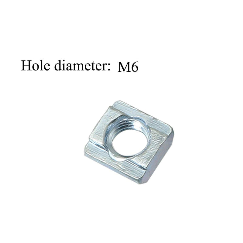 24pcs 20 Series 2020 Series M6 T-Nut Sliding Nut T-Slot Nut for 6mm Aluminum Extrusion Profile 2020 Series Slot Groove 24 2020series M6