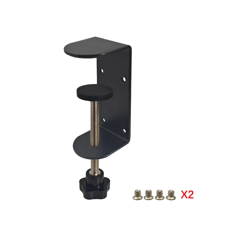 3 inch C-Clamp with Four Small Holes in the back, 2-Pack Adjustable Desk C Clamps for Range 0.39"~3.5", Versatile Clamp for Brake, Parts Assembly, Fastening, Welding, Woodwork, Metal Work 3 in