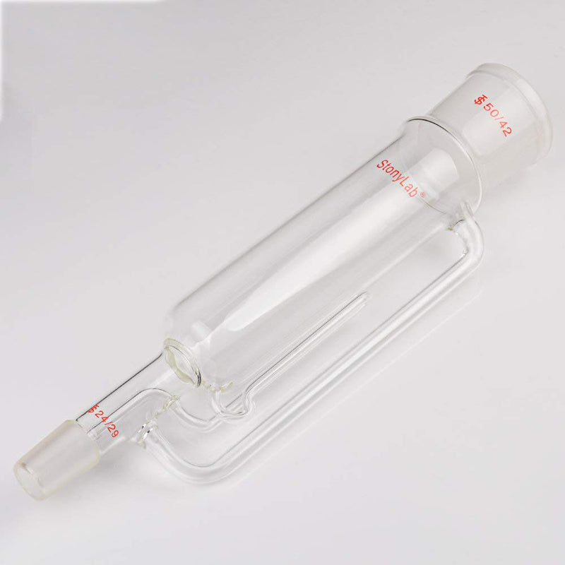 stonylab Borosilicate Glass Soxhlet Extractor,50/42 Top Joint 24/29 Bottom Joint, Commonly Used in Laboratory Extraction