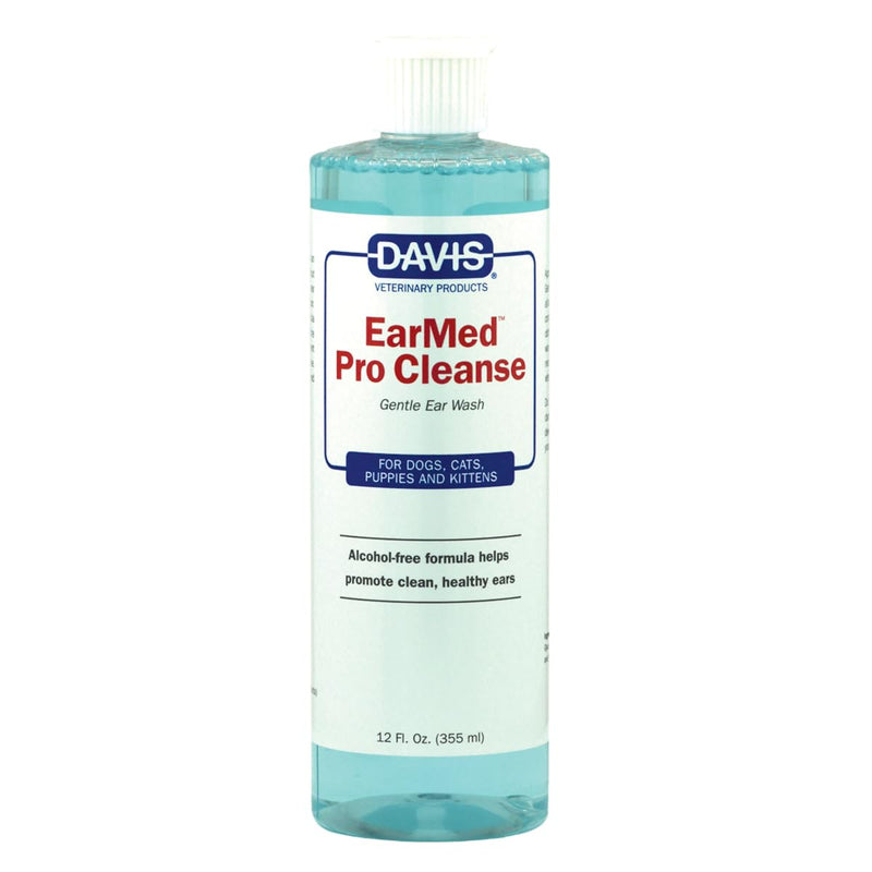 Davis EarMed ProCleanse Dog & Cat Ear Cleaner – Gentle Ear Wash for Dogs & Cats, Helps Remove Wax, Dirt & Odor, Soothes Itchy Ears, Routine Ear Care Solution