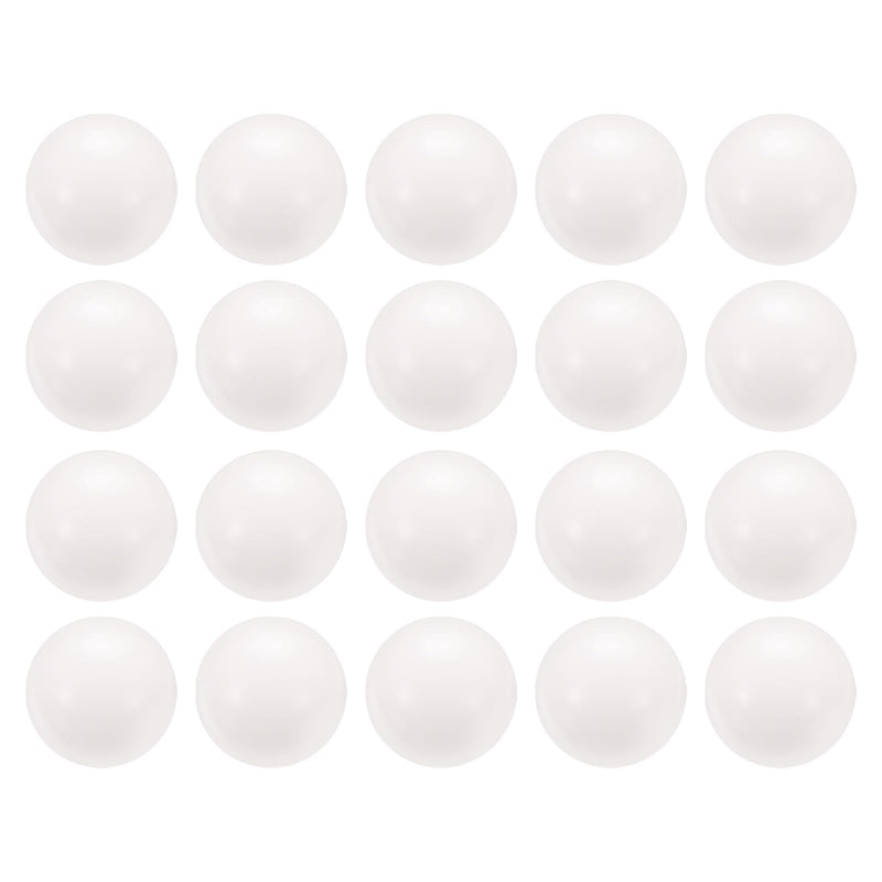uxcell 20pcs POM Bearing Balls 25mm Solid Plastic Bearing Balls, Precision POM Balls
