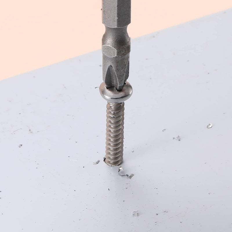 #6 x 1/2" Sheet Metal Screws 100Pcs 410 Stainless Steel Pan Head Fast Self Tapping Screws by SG TZH #6 x 1/2"