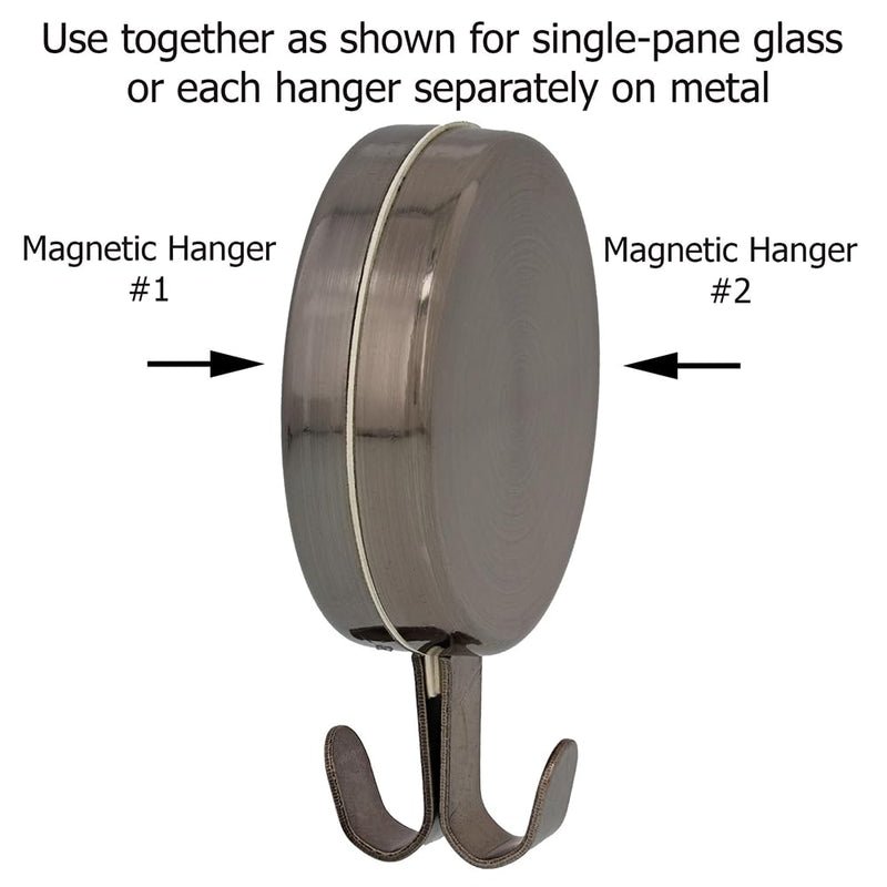 Haute Decor Attract®Magnetic Wreath Hanger (Oil-Rubbed Bronze, 1-Pack) — Magnetic Wreath Hanger for Metal Doors or Surfaces Oil Rubbed Bronze