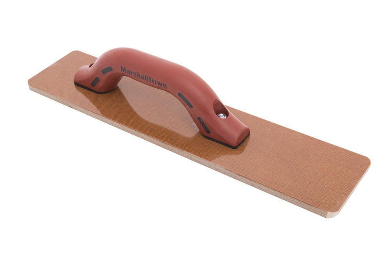MARSHALLTOWN Resin Hand Float, 16 x 3-1/2 Inch, DuraSoft Handle, Laminated Canvas Resin, Concrete Tool, Easily Works Color Hardeners into Concrete, Square End, Concrete Tools, Made in USA, 4526D 16 Inch
