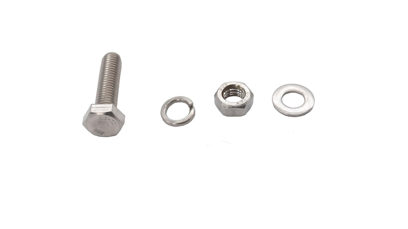 binifiMux 10-Pack M8 x 25mm Hexagon Screws Hex Bolts with M8 Hex Nuts M8 Flat Washers/Spring Lock Washers Set, 304/18-10, Plain Finish M8 x 25mm 40pcs