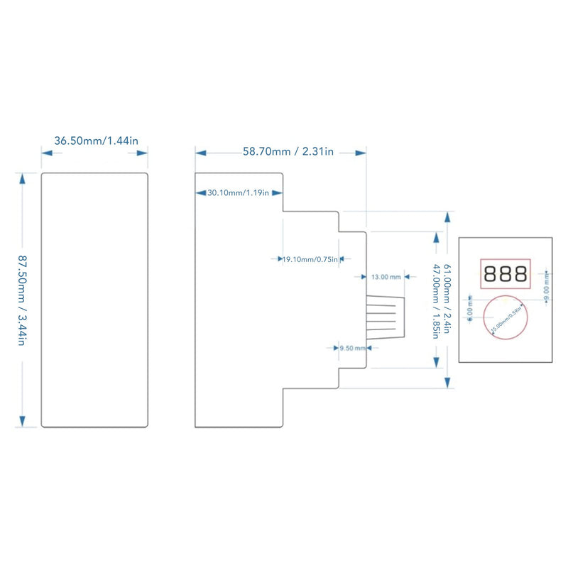 Digital Display Analog Simulator Generator Rail Installation Current Generator 4 to 20mA for PLC Panel Debugging