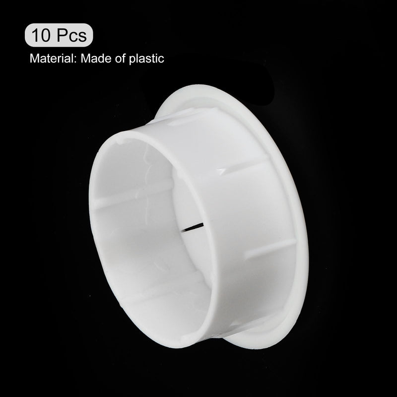 uxcell 10pcs Cable Hose Snap Bushing Grommet Protector 50mm Mount Dia White Plastic Cable Snap Locking Bushing Grommet - NewNest Australia