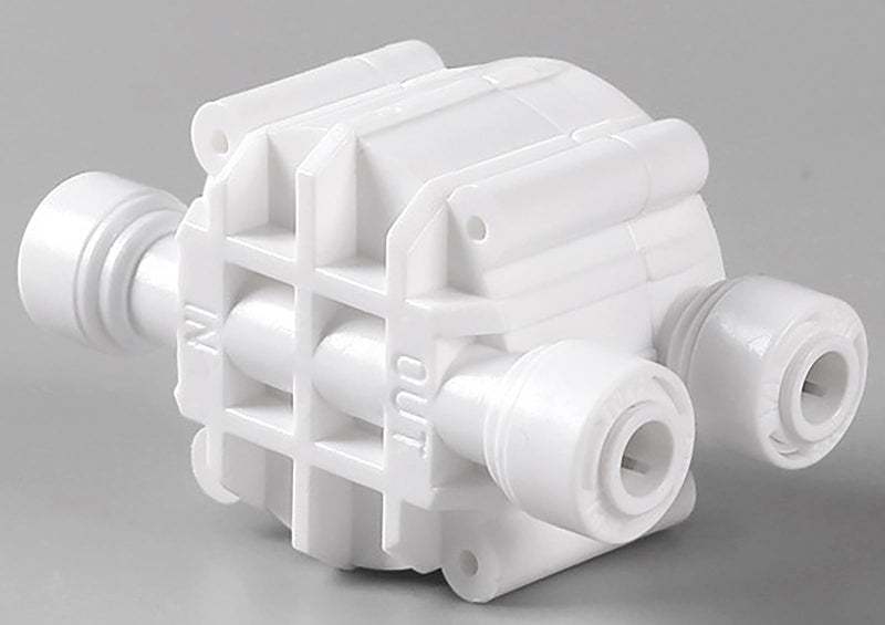 4 Way Port Auto Shut Off Valve Plastic Water Systems Automatic Shut-Off Valve Replacement With Quick Connect Fitting Ports