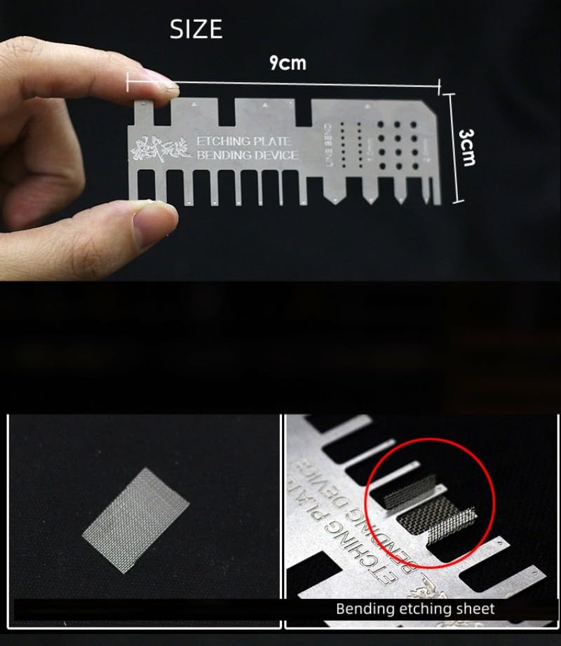 ANSAI Metal Bending Ruler for Modeling DIY,Bending Etched Chip,Copper Wires