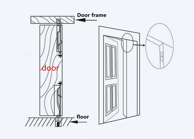 szhdxsy 304 Stainless Steel 6 inch(15cm) Security Double Door Lever Action Flush Bolt Latch, French Door Slide Bolt Lock, Bronze (2-Pack)