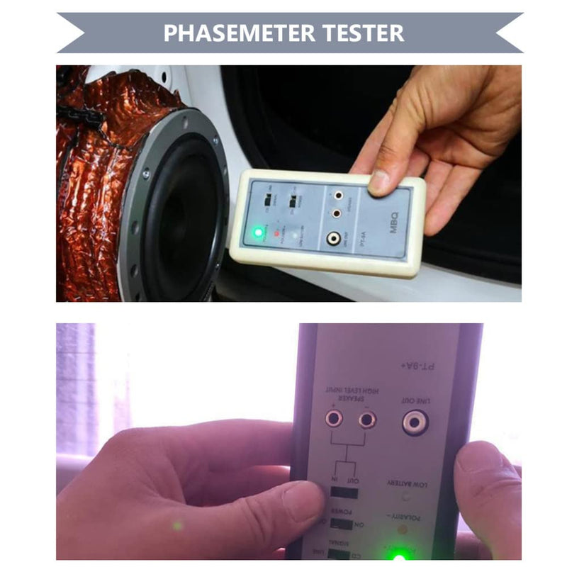 Black Auto Audio Speaker Horn Tester Phase Meter PH Phasemeter for Auto Car Vehicle Troubleshooting