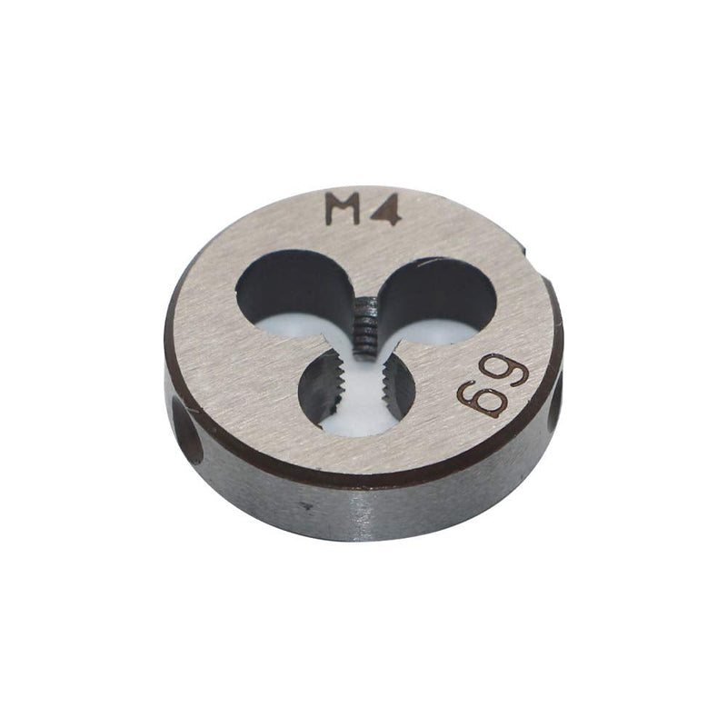 HSS 4mm X 0.7 Metric Right Hand Round Die, Machine Thread Die M4 X 0.7mm Pitch for Mold Machining, Alloy Steel, It Can Process Steel, Cast Iron, Copper And Aluminum.