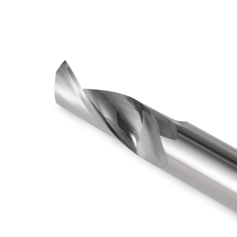1/8 Single Flute Carbide Up Cut ,End Mill Single Flute Spiral Router Bit Milling Cutter with 1/8 Inch Cutting Diameter Router Bit Set for Aluminum Cutting Pack of 10 (3.175x3.175x10mm) 3.175x3.175x10mm