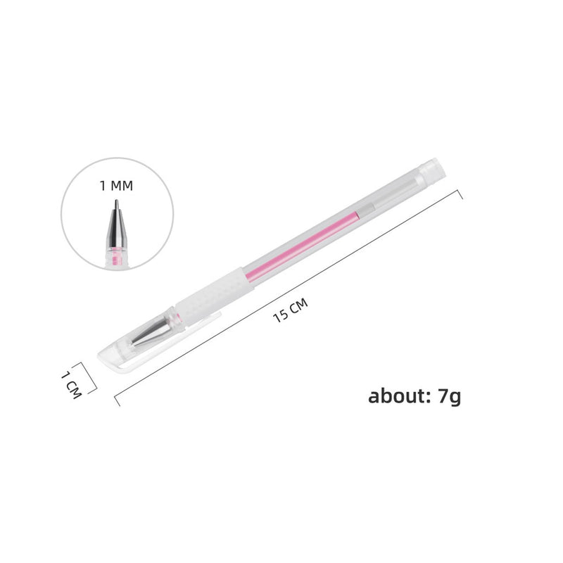 TEONEI Eyebrow microblading Marker Pen,Skin Marker Pen,Eyebrow Permanent Makeup Position Mapping Mark Tools (Pink) Pink