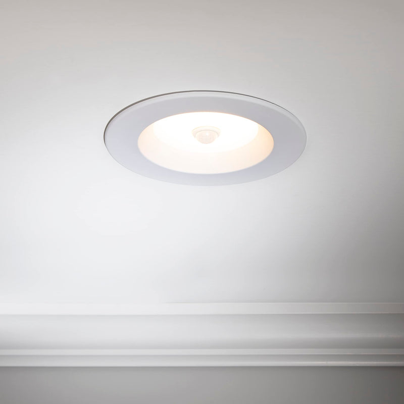 Maxxima 5 in. & 6 in. Retrofit LED PIR Motion Sensor Downlight - 1300 Lumens, 14 Watts, 5 CCT 2700K/3000K/3500K/4000K/5000K, Energy Efficient Indoor Ceiling Lighting Fixture 6 Inch