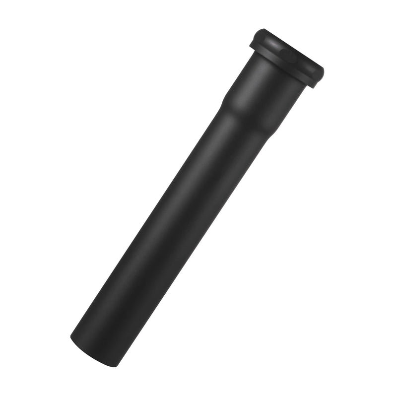 18 Gauge Brass Slip Joint Extension Tube 1-1/4” OD x 8” with Nut and Rubber Washer, P Trap Extension Tube, Sink Drain Tailpiece Tube Extension Heavy Duty, Matte Black