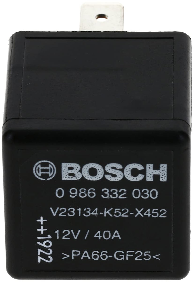 BOSCH 0986332030 Normal Open Mini Relay - 4 Pins, 12V, 40A - Single