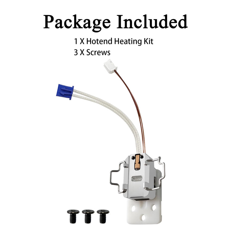 Hotend Heating Assembly Kit Base Clip for Anycubic Kobra S1 Max 3D Printer | Hot End Heat Assembly with Thermistor & Heater Cartridge, Ceramic Zirconia Insulated Base, 2200°C Heat-Resistant, Quick-Swap
